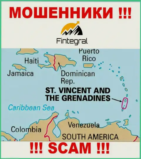 St. Vincent and the Grenadines - здесь официально зарегистрирована преступно действующая контора Fintegral