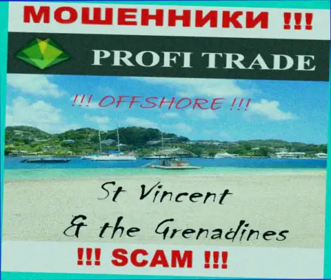 Базируется организация ПрофиТрейд в офшоре на территории - Сент-Винсент и Гренадины, МОШЕННИКИ !
