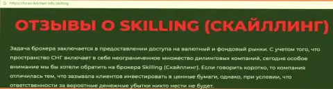 Skilling - это компания, работа с которой приносит лишь убытки (обзор противозаконных действий)