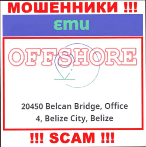 Контора ЕМ Ю находится в офшорной зоне по адресу 20450 Belcan Bridge, Office 4, Belize City, Belize - однозначно мошенники !!!