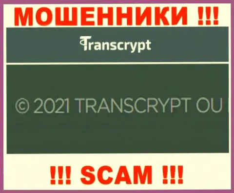 Вы не сумеете сберечь свои деньги взаимодействуя с организацией TRANSCRYPT OÜ, даже если у них есть юридическое лицо ТрансКрипт ОЮ