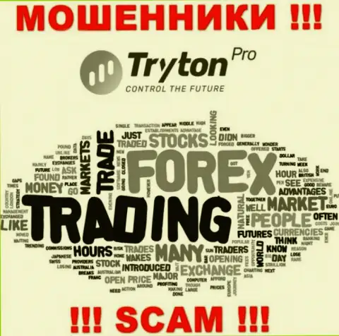 Forex - это сфера деятельности противозаконно действующей организации Tryton Pro