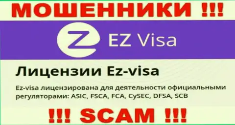 Незаконно действующая организация ЕЗВиза крышуется мошенниками - ASIC