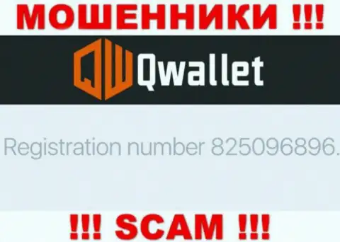 Компания Q Wallet разместила свой номер регистрации на официальном web-портале - 825096896