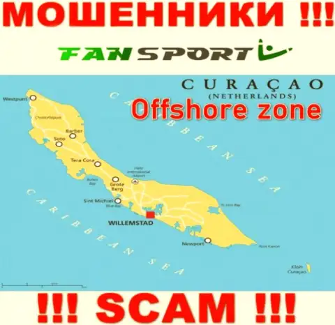 Оффшорное место регистрации Фан-Спорт Ком - на территории Curacao