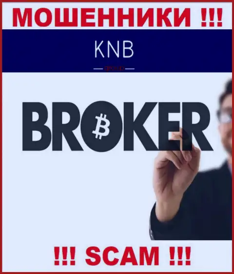 Брокер - конкретно в этом направлении предоставляют услуги internet мошенники KNB-Group Net