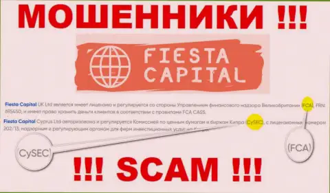 Financial Conduct Authority - это регулятор: махинатор, который крышует противозаконные уловки Fiesta Capital Cyprus Ltd