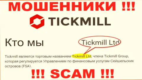 Опасайтесь мошенников Тикмилл Ком - наличие инфы о юридическом лице Tickmill Ltd не сделает их солидными