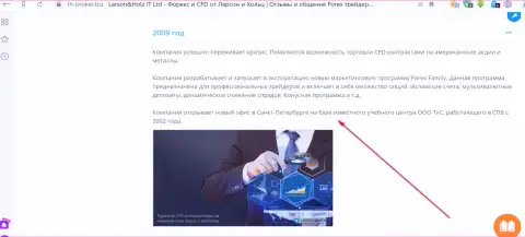 На официальном сайте FOREX дилинговой компании Larson-Holz отмечено, что компания Трейдинговая компания Санкт-Петербурга (ТКС) является ни кем иным, как ее региональным подразделением